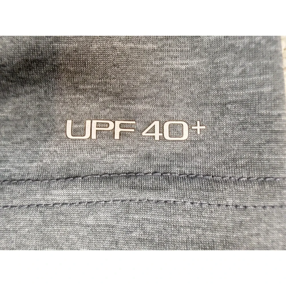 NIKE SWIM DRI FIT UPF40+ Men's Size Medium Shirt Gray Short Sleeve Outdoor #1415